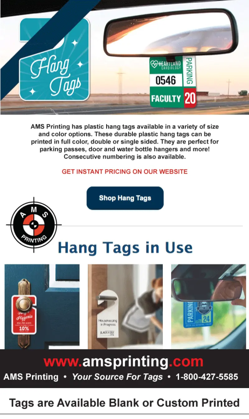 Custom Printed Hang Tags