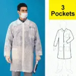 3 Pocket Polypropylene Lab Coats