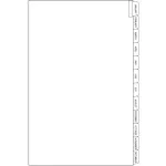 Legal Index Divider Tabs: Months