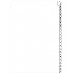 Legal Index Divider Tabs: Numerical