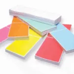 Colored Fanfolded Thermal Transfer Labels
