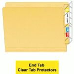 File Folder End Tab Protectors