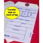 Inventory Tags with Transfer Tape