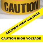 Caution High Voltage Tape