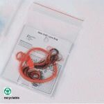 Clear Red Line Seal Top Bags