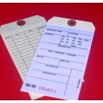 2 Part Carbonless Inventory Tags - Plain