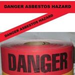 Danger Asbestos Hazard Tape