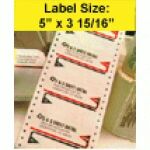 Jumbo Pinfeed Labels