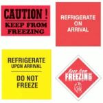 Temperature Shipping & Handling Labels