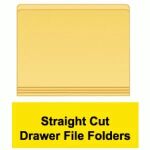 Straight Cut Drawer File Folders