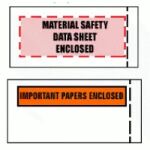Document Enclosed Packing List Envelopes