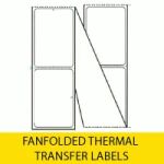 White Colored Fanfolded Thermal Transfer Labels