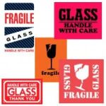 Fragile Glass Labels