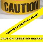 Caution Asbestos Hazard Tape