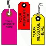 Custom Printed Fluorescent Colored Paper Tags