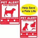 Emergency Pet Rescue Labels