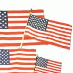 Miniature U.S. Flags Made from Cotton