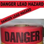 Danger Lead Hazard Tape