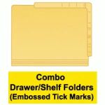 Combination Drawer/Shelf Folders