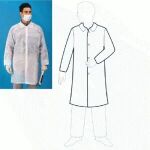 No Pocket Polypropylene Lab Coats