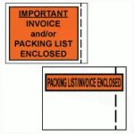 Invoice/Packing List Enclosed Envelopes
