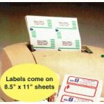 Mailing Labels on Laser Sheets
