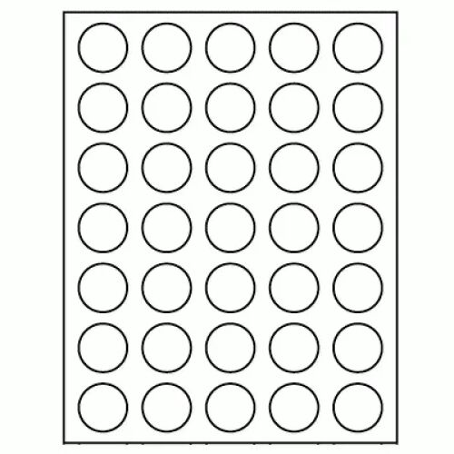 1 Round Circle Labels - SL114