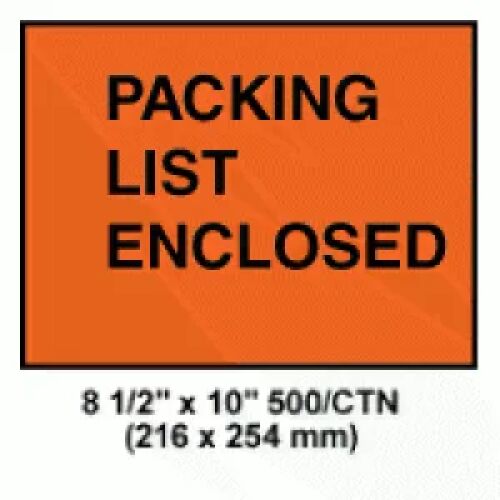 Military Packing List Enclosed Envelopes 8.5 x 10 AMS Printing