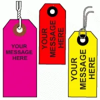 Custom Printed Fluorescent Colored Paper Tag