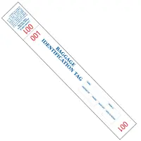 Cohesive Bag Identification Tags