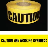 Caution Men Working Overhead Tape