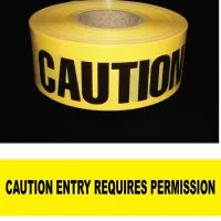 Caution Entry Requires Permission Tape