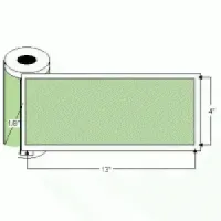 4" x 13" Thermal Transfer Labels on Rolls,No Perf