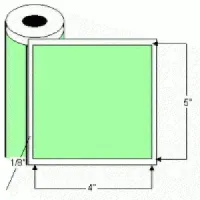 5" x 4" Thermal Transfer Labels on Rolls, Perf 