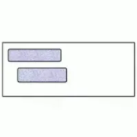 3 11/16" x 8 3/4" Double Window Envelopes  (SS)
