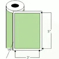 5" x 3" Thermal Transfer Labels on Rolls, Perf 