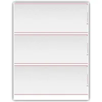 LA834, Laser 3-up Check Blank