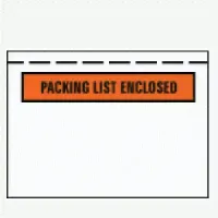 "Packing List Enclosed" Envelopes 7" x 5.5"