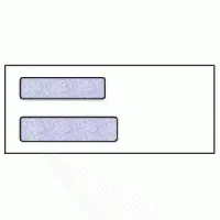3 3/4" x 9" Double Window Envelopes  (SS)
