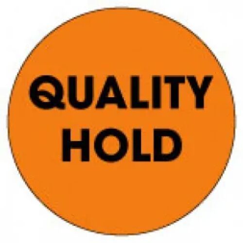"QUALITY HOLD" AMS Printing