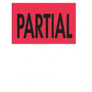 "PARTIAL" Fluorescent Red Label - AMS Printing