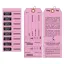 Pink Bag Identification Tags, Manifold Construction with 8 Labels