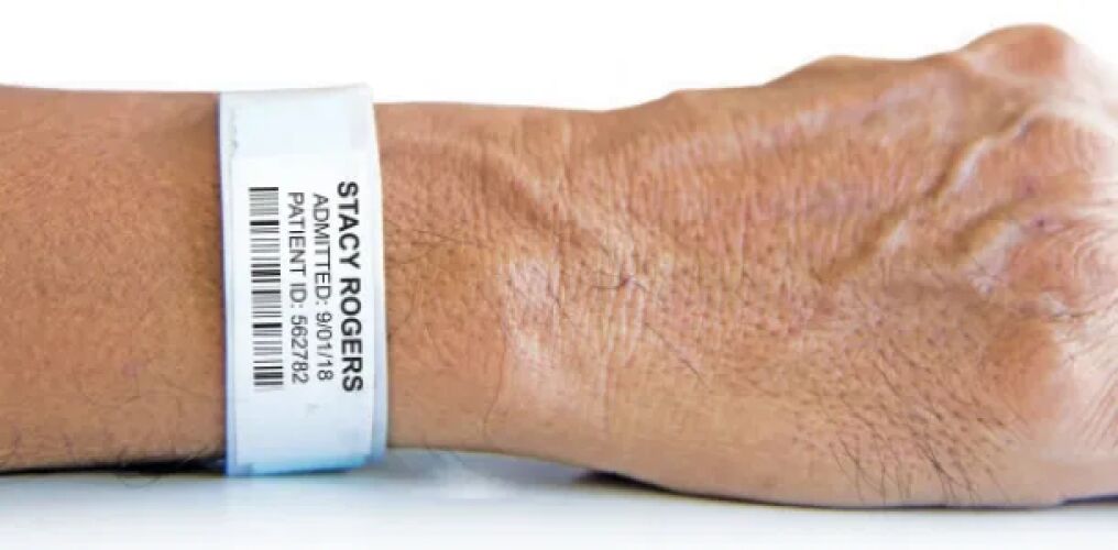 Patient Identification Wristbands AMS Printing
