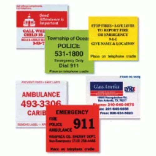 Custom printed 1 up Cradle Phone Labels AMS Printing