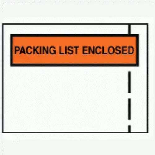 "Packing List Enclosed" Envelopes 4.5" x 6" AMS Printing