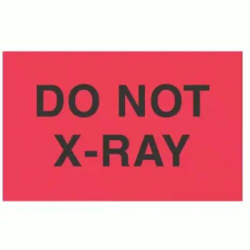"DO NOT XRAY" Label AMS Printing
