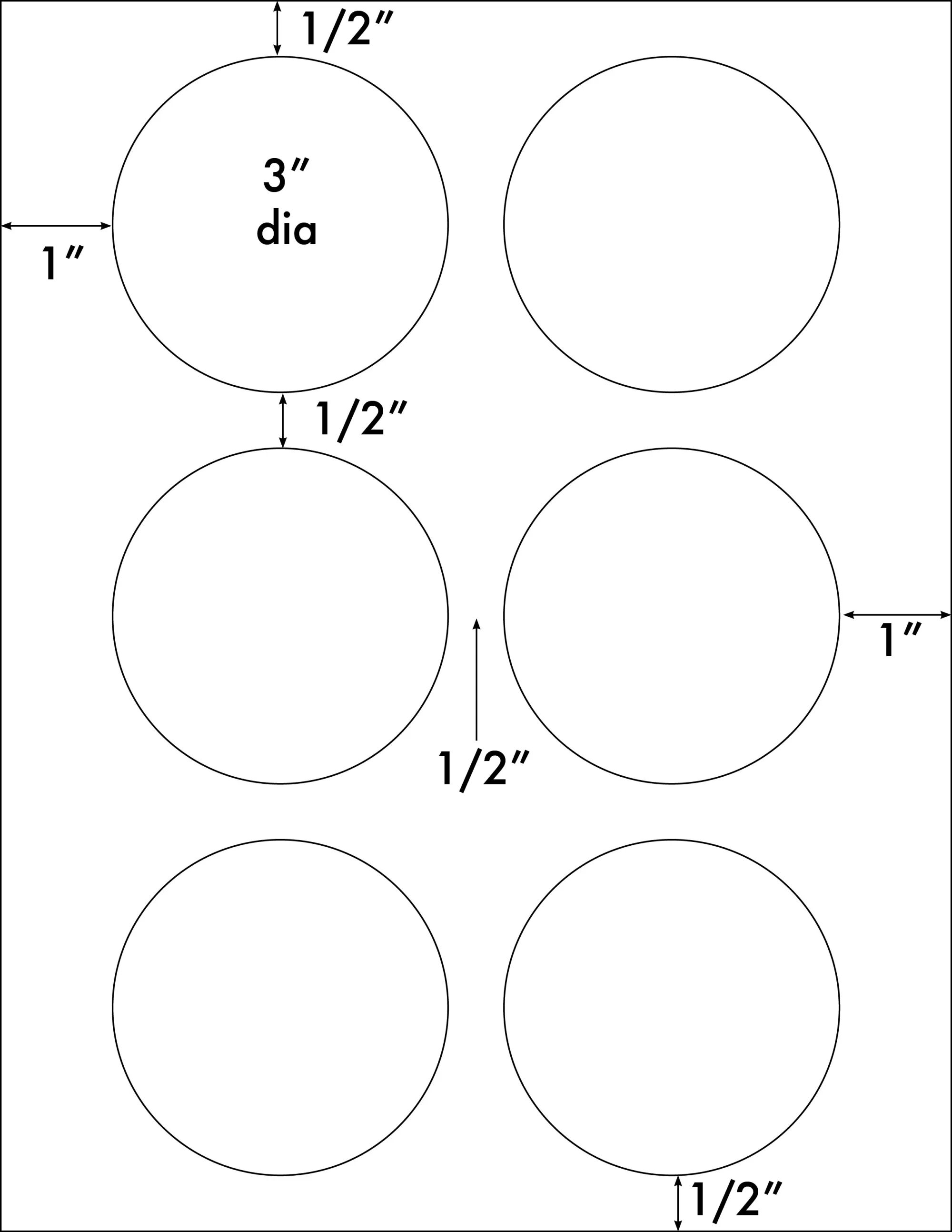 Printable 3 Inch Circle Template