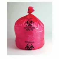 Linear Low Density Red Printed Dressing Disposal Bags