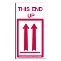 "This End Up" Arrow Label