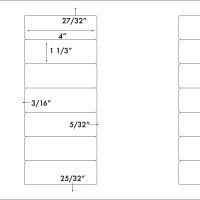 4" x 1.33"